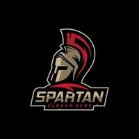 spartanisch Logo Vorlage Vektor, kreativ Sparta Logo Vektor, spartanisch Helm Logo vektor