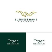 w Brief Logo Vorlage, kreativ w Logo Design Vektor