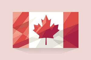 Kanada Flagge geometrisch Vektor Illustration