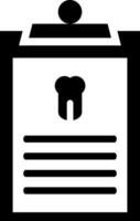 Dental Bericht Symbol. vektor