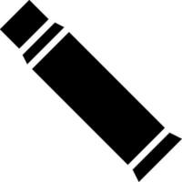 Glyphe Zahnpasta Symbol oder Symbol. vektor