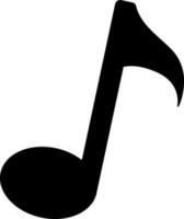 Vektor Zeichen oder Symbol von Musik- Notiz.