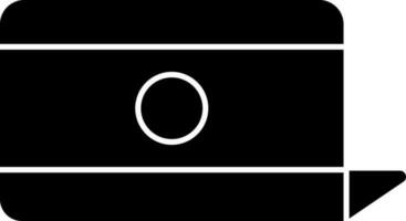 Laptop Symbol im schwarz und Weiß Farbe. vektor