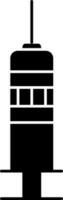 isolerat spruta ikon i svart och vit Färg. vektor