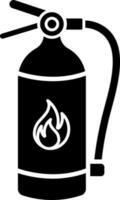 illustration av brand eldsläckare ikon. vektor