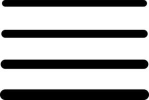 schwarz und Weiß gerechtfertigt Symbol. vektor