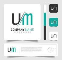 professionell um logo design vektor