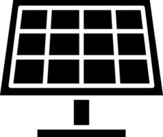 Solar- Panel Glyphe Symbol oder Symbol. vektor