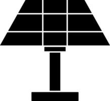 Solar- Panel Symbol im schwarz und Weiß Farbe. vektor