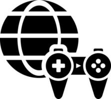 Internet Video Spiel Symbol im eben Stil. vektor