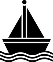 Vektor Illustration von Schiff oder Boot Symbol.