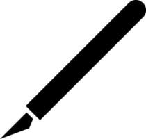 Skalpell oder Messer Symbol im schwarz Farbe. vektor