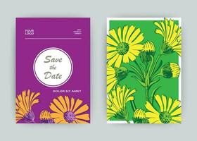 botanisch Chrysantheme Blumen Strauß Vektor Illustration Grafik Design. Jahrgang kreativ Blume rahmen. Vektor Illustration Gruß Karte, Design, Poster, drucken, Party, Hochzeit Einladung, Geburtstag