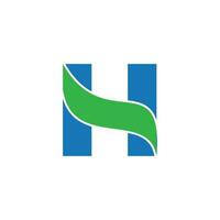 Buchstabe h Logo vektor