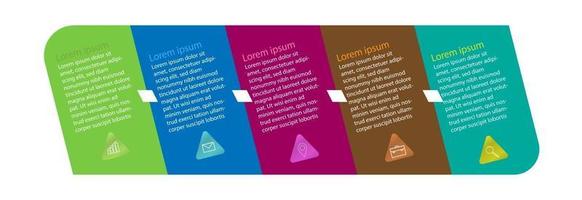 Infografik-Vorlage in 4 Schritten Vorlage für Diagramm-Grafik-Präsentation und Diagramm vektor