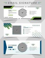 e-post signatur mall design för några företag. professionell företags- e-post signatur vektor design layout i minimal stil.