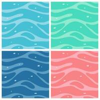 Wasser und Meer Vektor Hintergrund Illustration heiter Wasser- Szene.