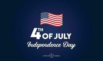 USA Unabhängigkeit Tag Feier. 4 .. von Juli. amerikanisch National Urlaub. Vektor Illustration