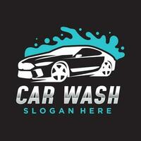 elegant Auto waschen Logo Design. Auto Waschen Bedienung Vektor Illustration