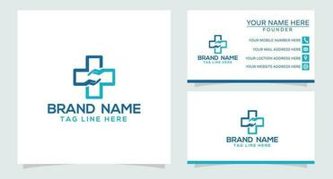 medicinsk logotyp design mall vektor grafisk branding element.