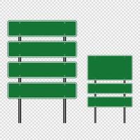 grüne Verkehrszeichen Straßenschildzeichen vektor