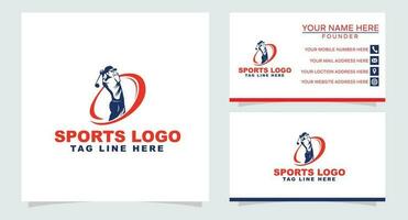 golf logotyp design fri vektor