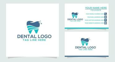 Dental Logo ist Zahnarzt, Dental Klinik, Dental Pflege, ein Dental Krankenhaus und Zähne Logo. vektor