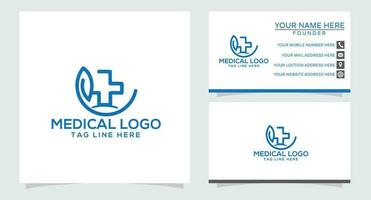 medicinsk logotyp design mall vektor grafisk branding element