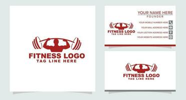 Fitness Vektor Logo Design Vorlage, Design zum Fitnessstudio, und Fitness Vektor