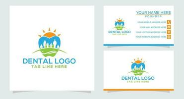 familj dental logotyp vektor