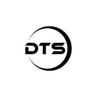 dts Brief Logo Design im Illustration. Vektor Logo, Kalligraphie Designs zum Logo, Poster, Einladung, usw.