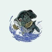 vektor logotyp bluegil fisk