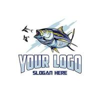 Vektor Logo Gelb Flosse Thunfisch Fisch