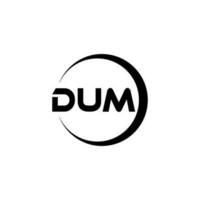 dum brev logotyp design i illustration. vektor logotyp, kalligrafi mönster för logotyp, affisch, inbjudan, etc.