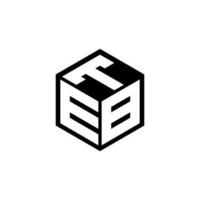 EBT-Brief-Logo-Design in Abbildung. Vektorlogo, Kalligrafie-Designs für Logo, Poster, Einladung usw. vektor