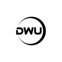 dwu Brief Logo Design im Illustration. Vektor Logo, Kalligraphie Designs zum Logo, Poster, Einladung, usw.