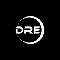 dre brev logotyp design i illustration. vektor logotyp, kalligrafi mönster för logotyp, affisch, inbjudan, etc.