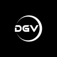 dgv Brief Logo Design im Illustration. Vektor Logo, Kalligraphie Designs zum Logo, Poster, Einladung, usw.