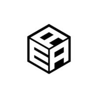 EA-Brief-Logo-Design in Abbildung. Vektorlogo, Kalligrafie-Designs für Logo, Poster, Einladung usw. vektor