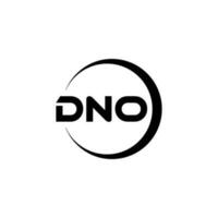 dno brev logotyp design i illustration. vektor logotyp, kalligrafi mönster för logotyp, affisch, inbjudan, etc.