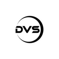 dvs brev logotyp design i illustration. vektor logotyp, kalligrafi mönster för logotyp, affisch, inbjudan, etc.