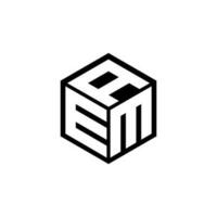 ema-Brief-Logo-Design in Abbildung. Vektorlogo, Kalligrafie-Designs für Logo, Poster, Einladung usw. vektor