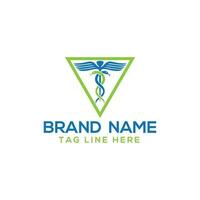 Gesundheit Logo Design zum Krankenhaus, Klinik, Apotheke, oder Gesundheit Produkte und Geschäft Unternehmen vektor