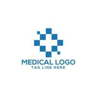 hälsa vård medicinsk logotyp design vektor