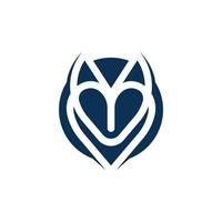 Kopf Wolf Logo Design Vektor