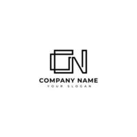 modern cn Initiale Logo Vektor Design