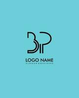 bp Initiale minimalistisch modern abstrakt Logo vektor