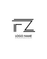 fz Initiale minimalistisch modern abstrakt Logo vektor