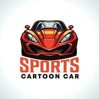 sporter bil tecknad serie vektor illustration