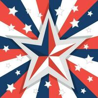 Vektor amerikanisch patriotisch Hintergrund Streifen und Sterne. 4 .. von Juli Urlaub thematisch Design